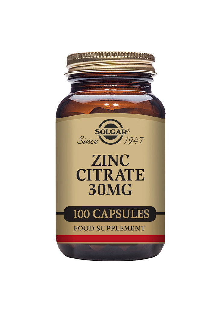 Solgar Zinc Citrate 30mg sinkkisitraatti