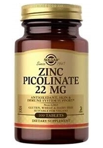 Solgar Zinc picolinate 22mg